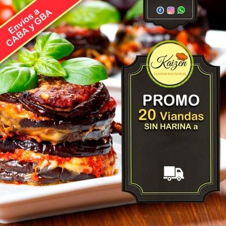Imagen del producto: Combo 20 Viandas Gourmet SIN HARINA