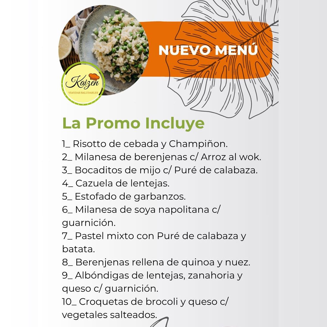 Imagen del producto:  PROMO Otoño/ invierno 10 Viandas sin harina